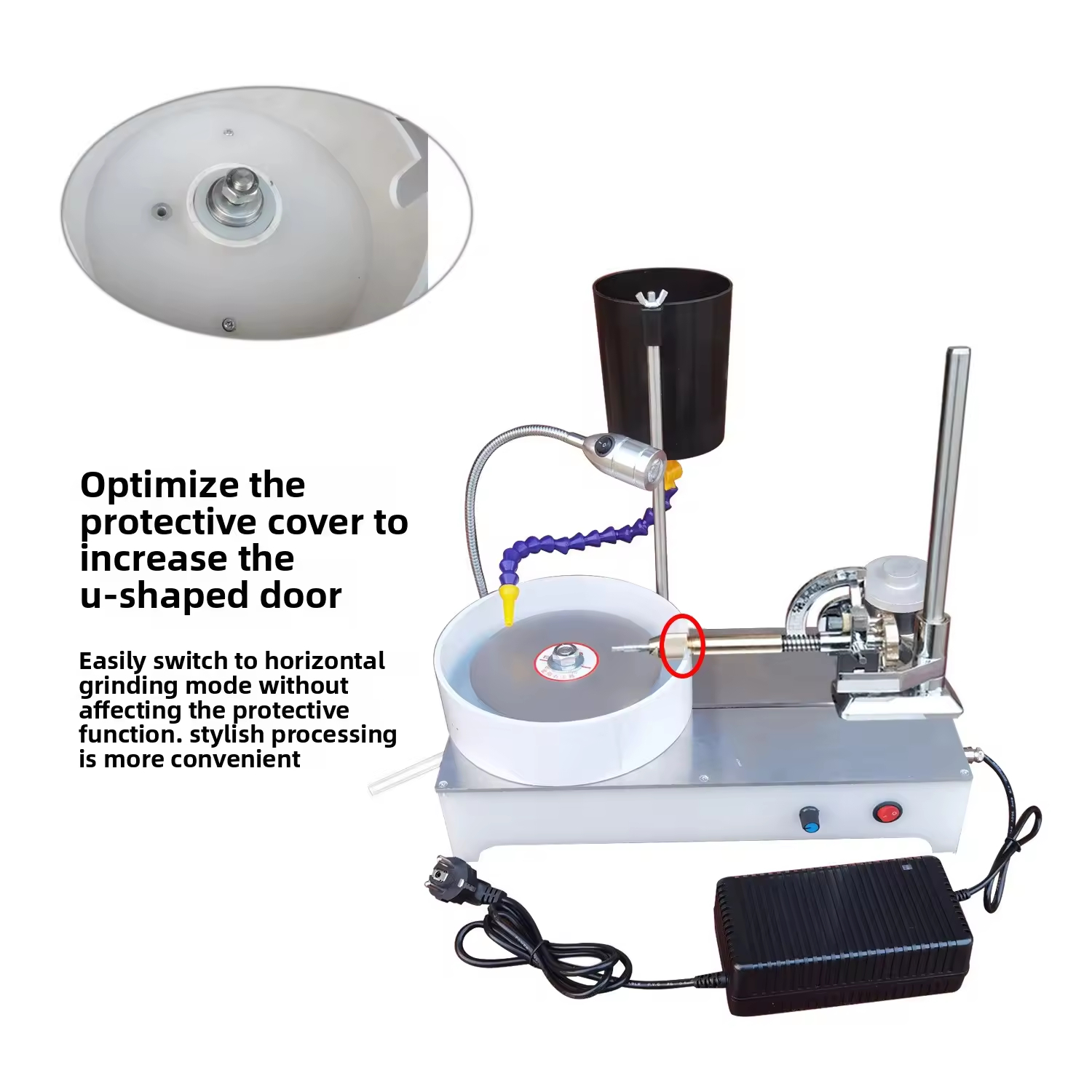 120W Gemstone Faceting Machine Digital Display for Gem Jade Jade Stone Crystal Grinding Polishing